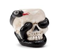 Puckator Brûleur à Huile en Forme de tête de Mort en Forme de Serpent - Accessoires de Salon - Liquide de Cire - Brûleurs à Huile pour huiles essentielles - Brûleurs de Cire - Fondeur de Parfum -