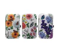 Puckator Butterfly Meadows Kit de manucure 5 pièces - Kit de soins des ongles - Coffret cadeau pour homme et femme - Soins personnels - Kits d'accessoires essentiels de voyage et de vacances -