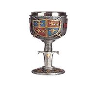 Puckator Calice de Décoration Chevalier - ECU & Epée Multicolor KN188 Height 19cm Width 7.5cm Depth 8cm