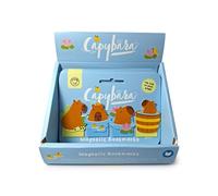 Puckator Capybara Lot de marque-pages magnétiques mignons - Cadeaux de Père Noël secret -marque-pages, marqueurs, onglets - Cadeau sympa - Accessoire livres