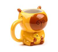 Puckator Capybara Tasse en céramique - Accessoires amusants pour la maison - Cadeaux mignons pour petite amie - Grandes tasses pour hommes et femmes - Boissons chaudes - Cadeaux mignons - Cadeau de