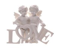Puckator Figurine CHE82 – Couple d'anges tenant les lettres Love