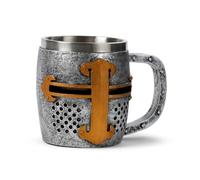Puckator – Chope décorative – Chevalier médiéval – Or et Argent