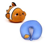 Puckator Coussin de Voyage Swapseazzz 2-in-1 - Adoramals Ocean Poisson Clown