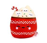 Puckator Coussin en peluche doux - Aspen le Chocolat Chaud Kawaii - Foodiemals Squidglys