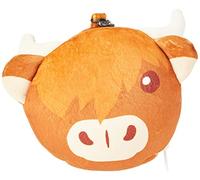 Puckator Coussin Voyage Relaxeazzz Peluché 2-en-1 Highland - Vache, Unique