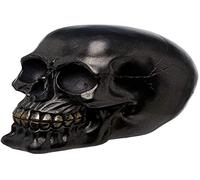 Puckator Crâne de Décoration - Crâne Métallique en Noir, Unique