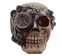 Puckator – Crâne de décoration – Steampunk – Or – 12x11x15