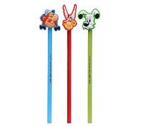 PUCKATOR Crayons bois modèle Crayon Embout Décoratif PVC Astérix - Astérix, Obélix & Idéfix