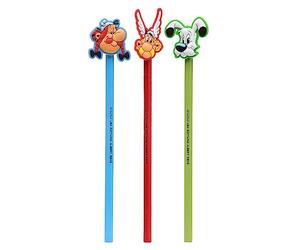 PUCKATOR Crayons bois modèle Crayon Embout Décoratif PVC Astérix - Astérix, Obélix & Idéfix