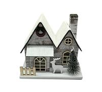 Puckator Décoration de maison de Noël à LED en bouleau argenté