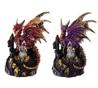 Puckator Dragon sur château avec Cristal LED DRG385