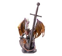 Puckator DRG356 Collection Dark Legends Objet de Décoration Dragon Protecteur du Feu