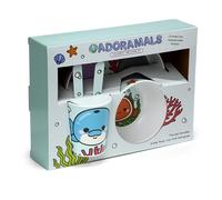 Puckator Ensemble Repas 5 pièce pour Enfant en Plastique Recyclé rPET Adoramals - Vie Marine