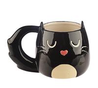 Tasse Black Cat Shaped (Chat noir en forme) noir