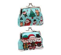 Puckator Festive Friends Tic Tac Porte-monnaie fin pour femme Porte-monnaie pour homme Porte-cartes avec fermeture éclair Petit portefeuille, bleu, Pochette à monnaie