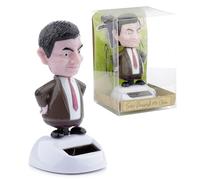 Puckator Ff46 Figurine Solaire, Mr Bean Plastique, Kaki/Blanc/Rose/Rouge/Noir, 5,5 X 5 X 10,5 Cm