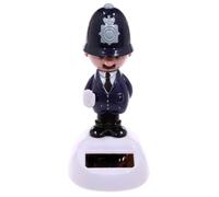 Puckator Figurine solaire FF66 Policier anglais Plastique Bleu foncé/Noir/Rose/Gris 5,5×5×10,5 cm