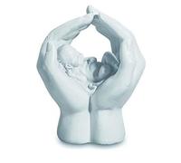 Puckator Figurine chérubin, Ange endormi dans Mains Statue Statuette Mariage baptême Noël déco 7x5,5x4cm