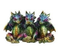 Puckator Figurine Couleurs Métalliques - Dragon Iridescent Trois Sens