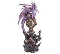 Puckator Figurine de Dragon sur château avec Oeil Magique LED