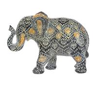 Puckator Figurine Elephant Géométrique Noire & Dorée (Petite)