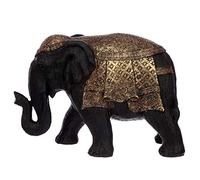 Puckator Figurine Elephant Pâtine Noire & Dorée (Grande)