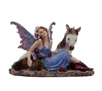 Puckator Figurine Fée - Fleur de Saphir avec Licorne