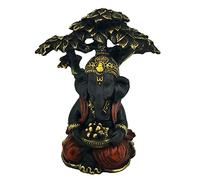 Puckator Figurine Ganesh Noir & Doré - Assis sous Un Arbre