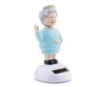Puckator Figurine solaire Reine Elizabeth – Unique, Multicouleur