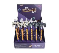 Puckator Game Over Stylo effaçable à l'encre avec manette de jeu en PVC - Stylos à encre gel effaçables pour la rentrée scolaire - Stylo avec gomme en caoutchouc pour enfants, bureau, écriture et