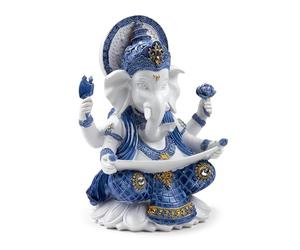 Puckator Ganesh Knowledge - Statue de Ganesh Ganesh pour décoration d'intérieur - Décoration Indienne Ganapati Ganpati - Cadeau Hindou pour Femme