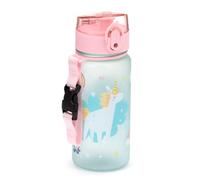 Gourde - Réutilisable - Pour enfant - Modèle licorne - 350ml - Plastique ridige Bleu