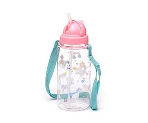 Puckator Gourde Enfant 450ml en Plastique Renforcée Licorne - Unicorn Magic