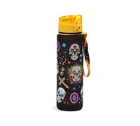 Puckator Gourde invisible avec bec 600 ml - Crâne mexicain - Day of the Dead, BPA Free, Soft Touch