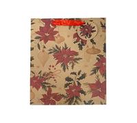 Puckator Grand sac cadeau de Noël Botanicals - Sac cadeau d'anniversaire - Sac cadeau pour femmes - Cadeaux d'anniversaire pour enfants - Sacs cadeaux pour cadeaux - Boîte cadeau pour bébé