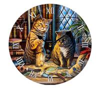 Horloge Murale en Forme de Chat Purrlock Holmes - Lisa Parker