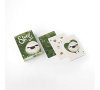 Puckator Jeu de cartes standard en forme de mouton - Jeu de cartes UK - Jeux de société de voyage pour adultes Poker Bridge Canasta pour enfants de 3 à 5 ans et 4 ans