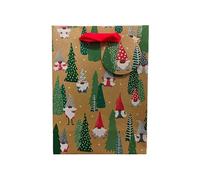 Puckator Jolly Gonks Bunch Sac cadeau de Noël Taille M - Sac cadeau d'anniversaire - Sac cadeau pour femme - Cadeaux d'anniversaire pour enfants - Sacs cadeaux pour cadeaux - Boîte cadeau pour bébé