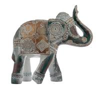 Puckator Large Decorative Turquoise and Gold Elephant ELE20