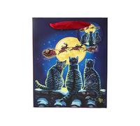 Puckator Lisa Parker Sac cadeau de Noël Motif chats Taille M - Sac cadeau d'anniversaire - Sac cadeau pour femme - Cadeaux d'anniversaire pour enfants - Sac cadeau pour bébé