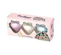 Puckator Lot de 3 Boules de Bain Pusheenicorn - Chat Parfums Cerise, Citron, Vanille