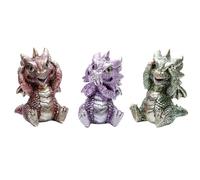 Puckator Lot de 3 Figurines Elements - Bébés Dragons 3 Sens