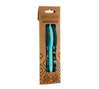 Puckator Lot de 3 stylos en plastique recyclés RABS - Animal Kingdom