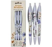 Puckator Lot de 3 stylos en rABS - abeilles - Meadows