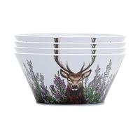 Puckator Lot de 4 bols réutilisables en rPET - Cerf sauvage