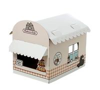 Puckator Maison à Chats en Forme de cafétéria - Pusheen - DIY - 100% en Carton, Multicolore, CATH03