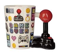 Puckator Mug à Anse Décorée Game Over - Jeu Vidéo Joystick & Pixels