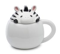 Puckator Mug avec Couvercle Adoramals - Zèbre