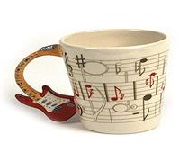Puckator MUG104A Ted Smith Mug Anse Guitare Rouge 8 x 11,5 x 10 cm